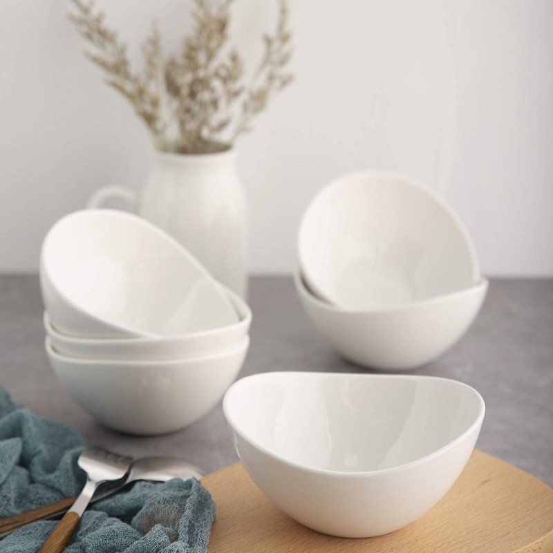 Samsle Porcelain Small Serving Bowls, 10 Ounce Dessert Bowls for