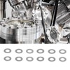 120Pcs Washer Flat Stainless Steel 4mm ID 7mm OD Accessory