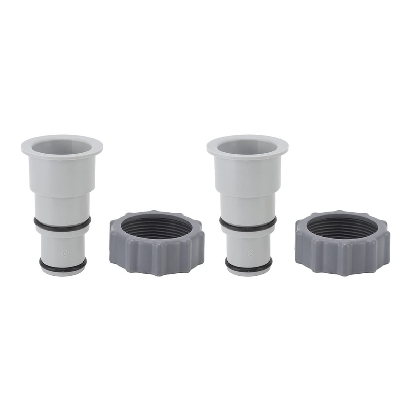 2Pcs Hose Adapter, Plastic Pool Accessories, for Threaded Connection Pumps