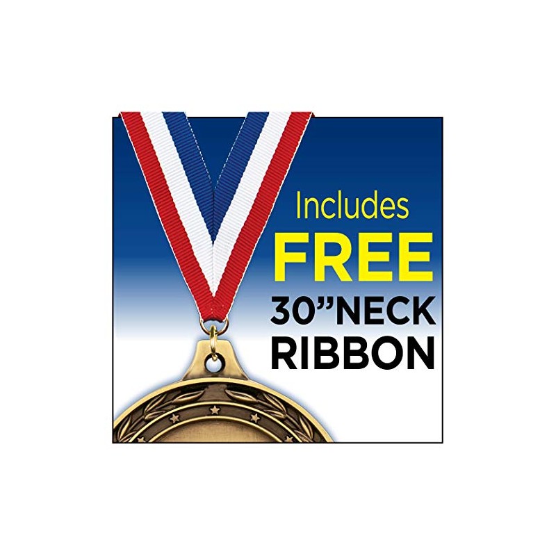 Crown Awards 2.5" Silver Universal Star Engraving Medal Award with