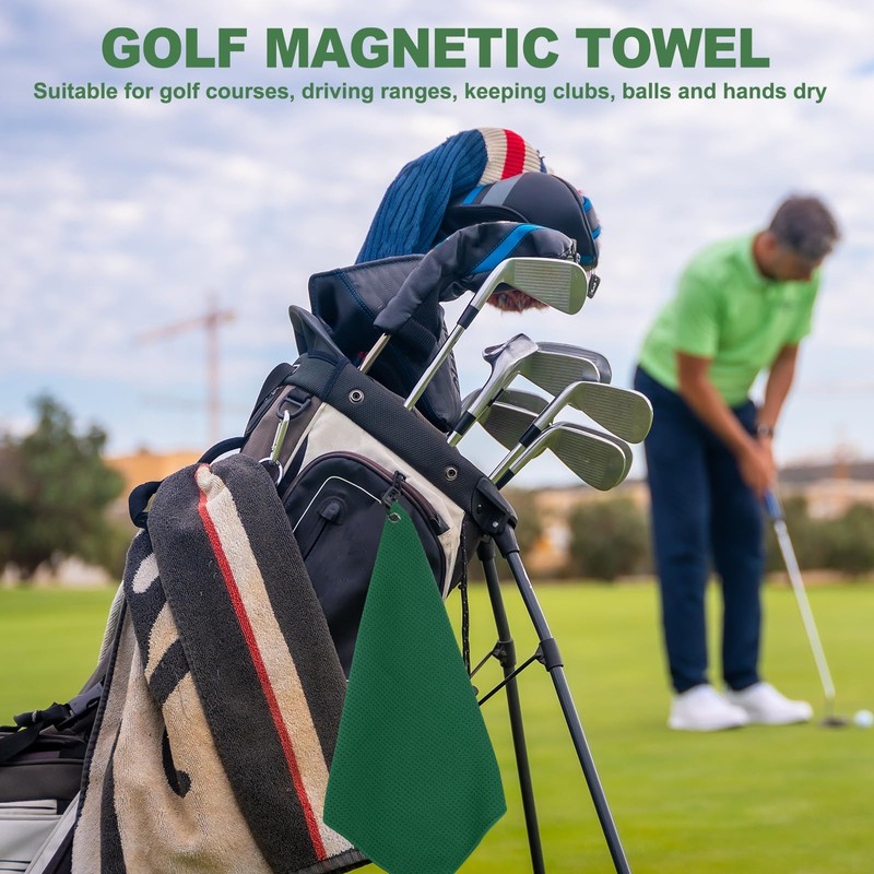 PATIKIL 20"x16" Microfiber Golf Towel, 3 Pack Tri-Fold Golf Towels