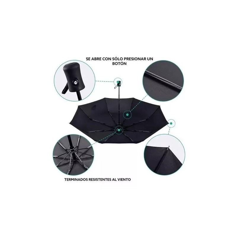 Didier Market Paraguas Automático De Bolsillo Plegable Excelente Calidad