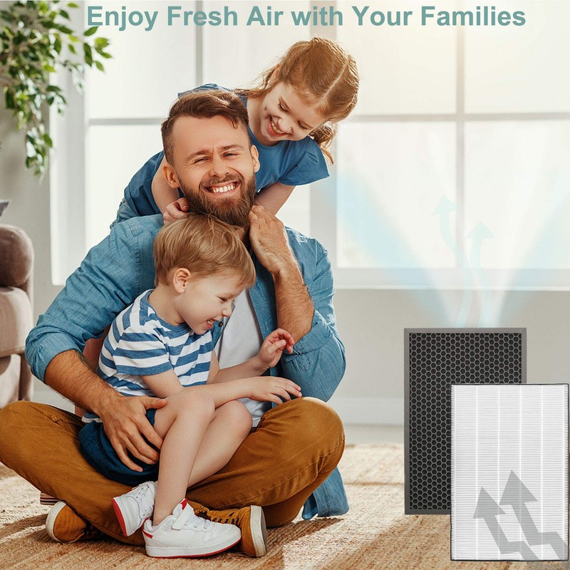 FFsign 2678 Replacement High Efficiency HEPA Filter + 2677 Actived