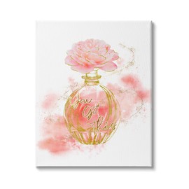 Stupell Industries You Got This Phrase Glam Fashion Pink Rose Cosmetic, Designed by Ziwei Li Canvas Wall Art, 36 x 48, White