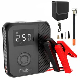 Car Jump Starter with Air Compressor, Jump Box Car Battery & 160PSI 45L/Min 3000A Auto Tire Inflator with LCD Display, Lights (8.5L Gas/ 5.5L Diesel)
