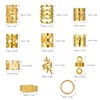 Healeved 260PCS Hair Jewelry for Braids Gold Hair Cuffs Clips