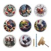 JamJam Set of 8 1.8" Wooden Farmhouse Cabinet Knobs Rustic