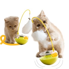 Modern Neco 360° Kurukuru Cat Teaser, No Lack of Exercise, Answering Machine, Toy, 3 Colors, Alone Play, Exercise Toy
