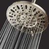AquaDance BRUSHED NICKEL High Pressure 6-Setting 7" Rain Shower Head