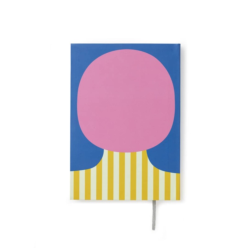 Olimpia Zagnoli Blue Midsized Blank Notebook