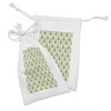 Ambesonne Irish Fabric Pouch Set of 2, Entangled Clover Leaves