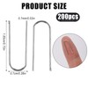 200pcs High Temperature Nichrome Wire Jump Rings, 21 Gauge Nichrome