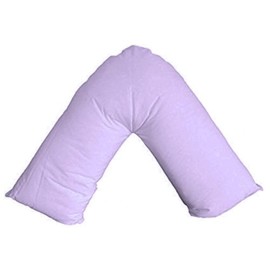 Maria Luxury Bedding & Linen V shaped Orthopaedic Nursing Pillowcase | Neck And Back Support | Pregnancy V-shaped Pillowscase (Lilac)