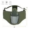 OneTigris 6" Foldable Half Face Airsoft Mesh Mask with Ear