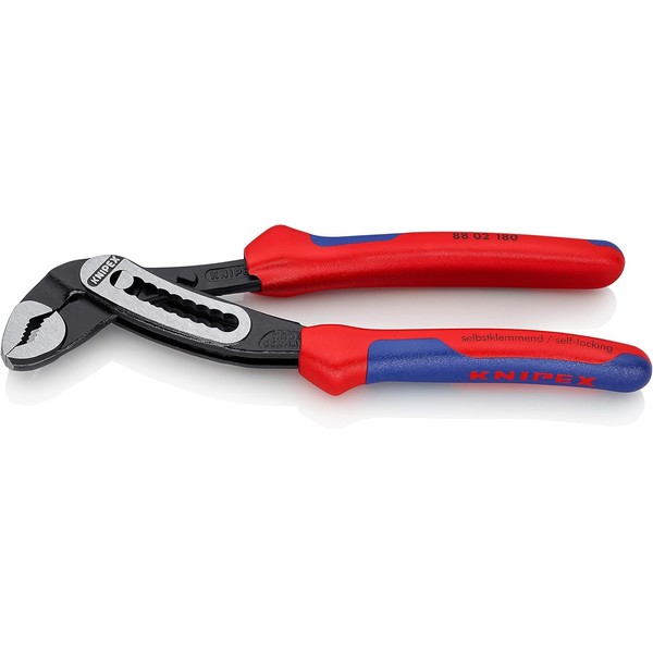 Knipex KNIPEX Alligator Wasserpumpenzange mit Mehrkomponenten-Hllen schwarz atramentiert 180 mm