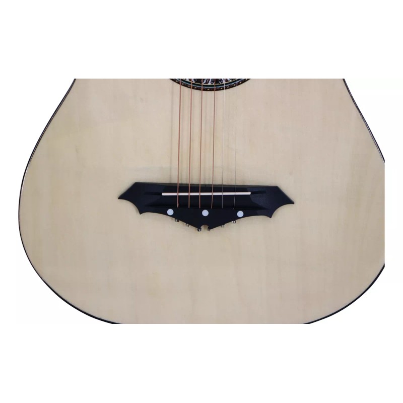Breezee Market Guitarra Acustica Curva 38 Pulgadas Accesorios Funda Correa