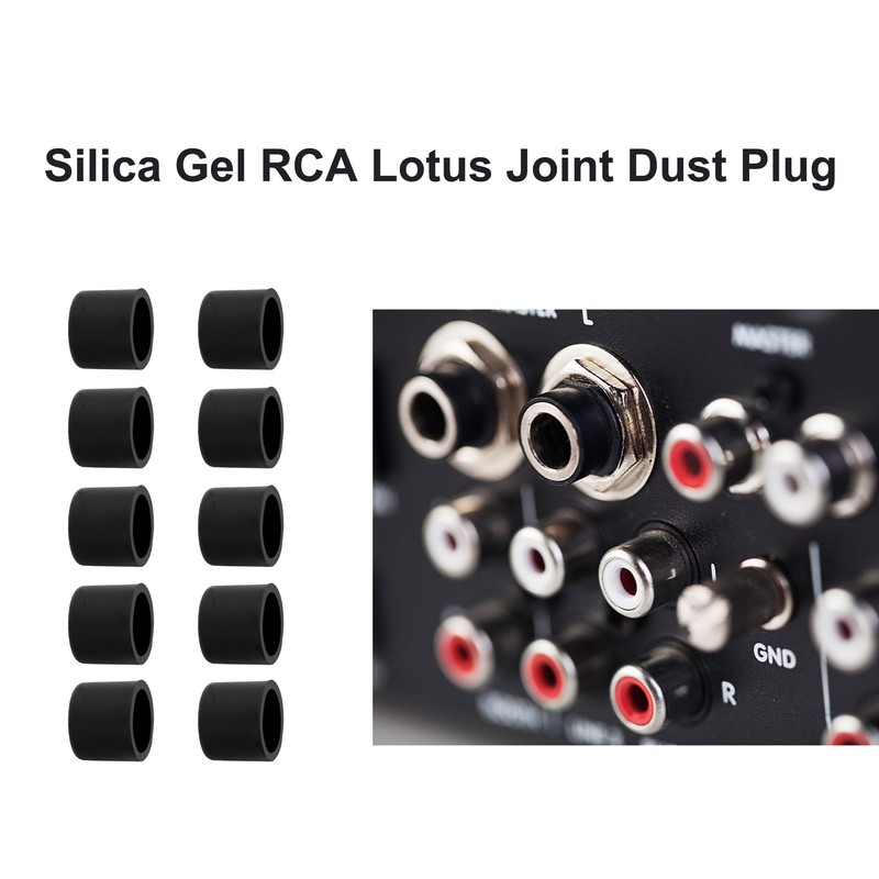uxcell Silicone RCA Female Connector Anti Dust Plug, 8mm Dust