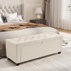 Royal Windsor Ottoman with Storage,Tufted Storage Bench with Safety Hinge,Holds
