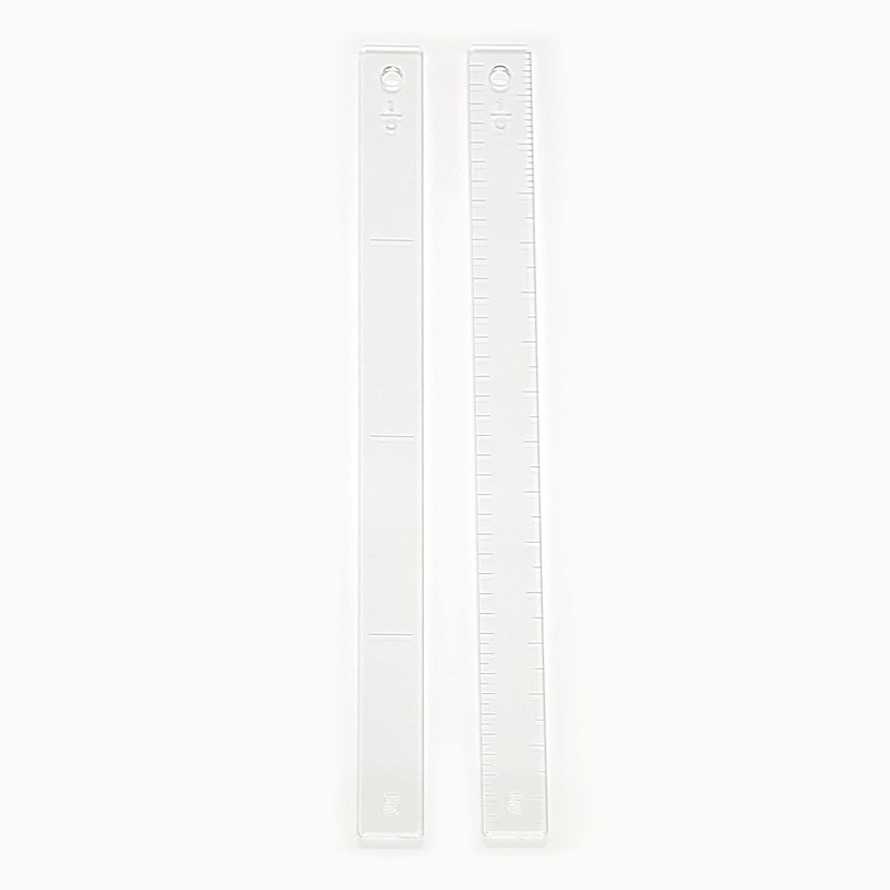 [Acrylic Ruler] Rolling Pin Guide Sticks, 2-piece Set, 0.2 inch