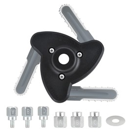 Toussaint 3-Blade Trimmer Head for Gas Powered Weedwacker Universal Weed Eater Blades, Compatible with Ego,Echo, Weed Warrior Gas String Trimmers with Additional Three Replacement Blades