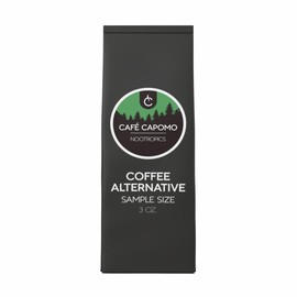 Cafe Capomo Coffee Alternative, Maya Nut Herbal Coffee Substitute, Caffeine & Acid Free Coffee Replacement, Nootropic Blend, Ashwagandha, Medium Roast, 3 oz. Sample, 25 Years Of Premium Service