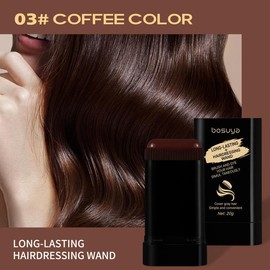 Hair dye comb Disposable ,Easy to Color, Portable for Quick Touch - Ups, Covers Gray Hair, Resists Fading and Clumping:_03#COFFEE COLOR