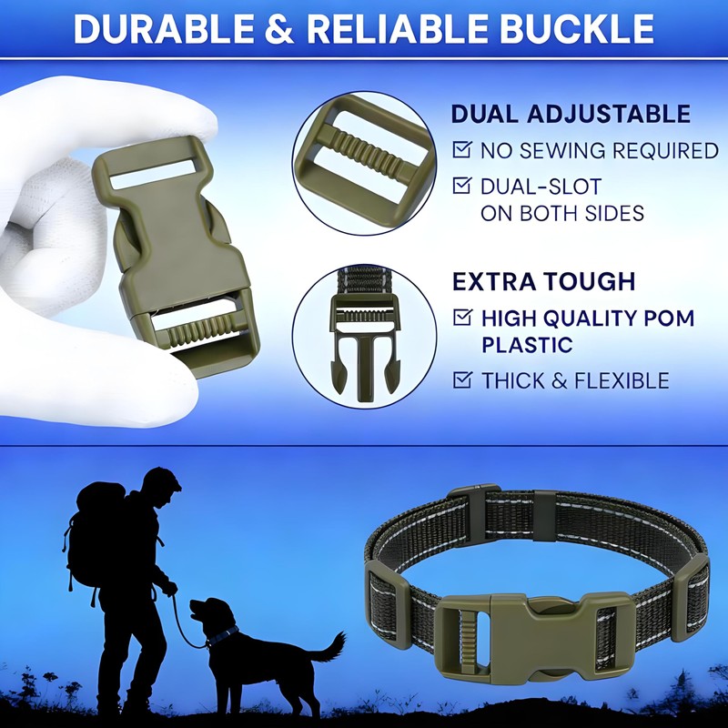 YinzPlus Army Green Side Release Buckles for 1 Inch Width