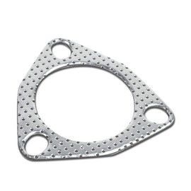 Auto Dynasty Exhaust Manifold Flange Header Gasket, Compatible with 54mm 3-Bolt