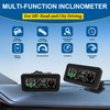 Car Inclinometer for Off-Road Driving, GPS Speedometer MPH KMH with