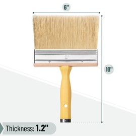 Bates- Deck Stain Brush, 6 Inch, Stain Brushes for Wood, Deck Brush, Large Paint Brushes