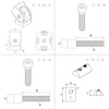 Joint Connector Joint Angle Connector Nut 8 for Aluminium Profile