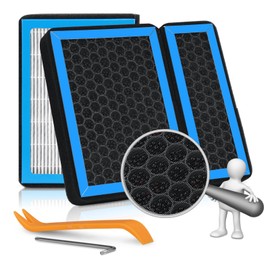 CF12436 Cabin Air Filter HEPA with Activated Carbon Compatible with SUBARU ASCENT 2019-2023,CROSSTREK 2018-2023,IMPREZA 2017-2023,LEGACY 2020-2024,OUTBACK 2020-2024