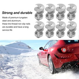 KIMISS 50PCS Universal Tire Studs for Truck Motorcycle, Car Wheel Snow Spikes, Anti Slip Screw Studs for Off Road Vehicle