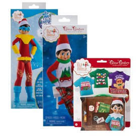 Elf on the Shelf - Claus Couture Collection Tree Farm PJs, Claus Couture Collection Sweet Treats Tees & MagiFreez Polar Power Hero Set