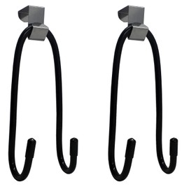 Pmsanzay 2 Pack Over The Door Hooks Hanger Hooks with Rubber Prevent Scratches Heavy Duty Organizer for Living Room, Bathroom, Bedroom, Kitchen Hanging Clothes, Towels, Hats, Coats, Bags, Wreath