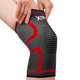 Xn8 Knee Support Brace - Compression Sleeve for Arthritis, Joint Pain, Ligament Injuries, Meniscus Tear, ACL, MCL, Tendonitis, Sports, Running, and Recovery (1 Pack)