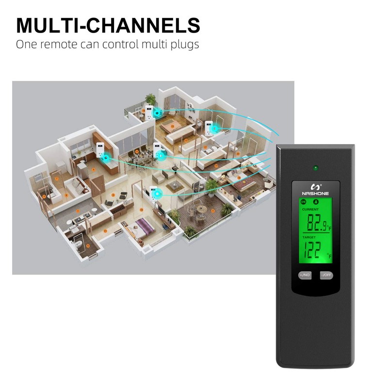 Wireless Thermostat Outlet, Thermostat Controller for Home, Thermostat Outlet Plug