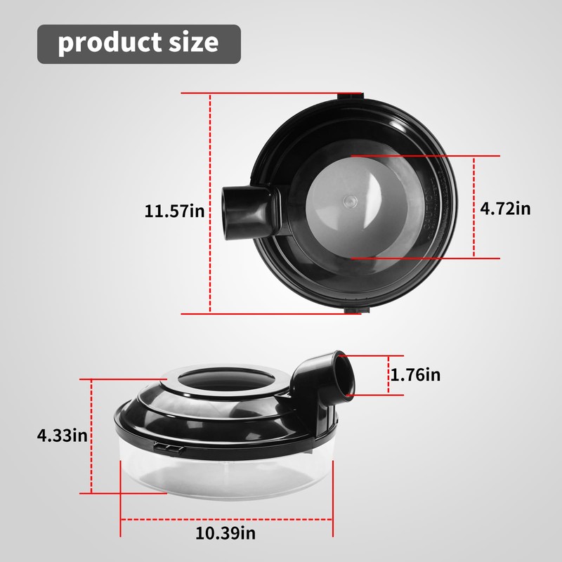 Vanshly 2 quart water pan(Basin) fits Rainbow Vacuum Cleaner model