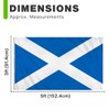 2 Pack 3ft x 5ft Scotland Flags - 91cm x