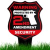 Sigo Signs, Warning Protected by 2nd Amendment Security Sign, 7x13