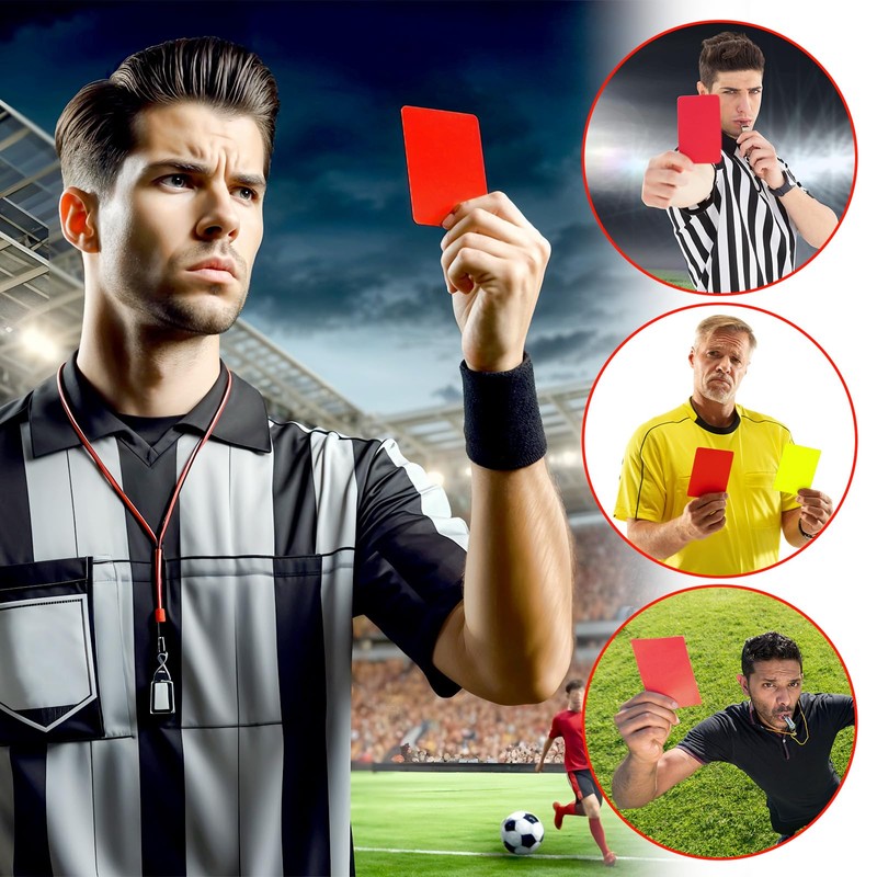 Qianyu 10pcs Professional Referee Cards Soccer Referee Warning Penalty Cards