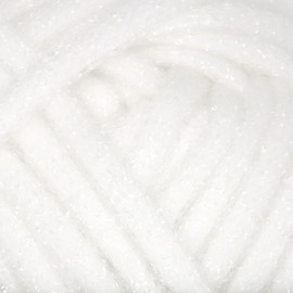 JubileeYarn Sponge Yarn - per 50g ball 02 Sparkle White - per 4 balls