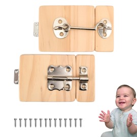 Wooden Busy Board DIY Parts - Wooden Door Set-Sensory Board Parts -Wooden Activity PartsMontessori Educational Items-Sensory Wall Materials