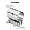 EVIL ENERGY Exhaust Clamp,Lap Joint Band Clamp Stainless Steel for