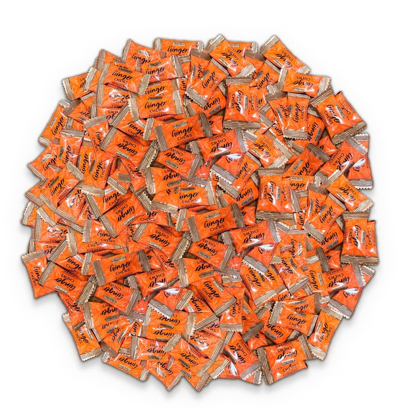 Bali's Best Ginger Chews, Soothing Turmeric Flavor, 250 Pieces, 2.2