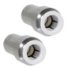 SPARES2GO Radiator Valve 15mm x 10mm Pushfit Chrome Speed Fit
