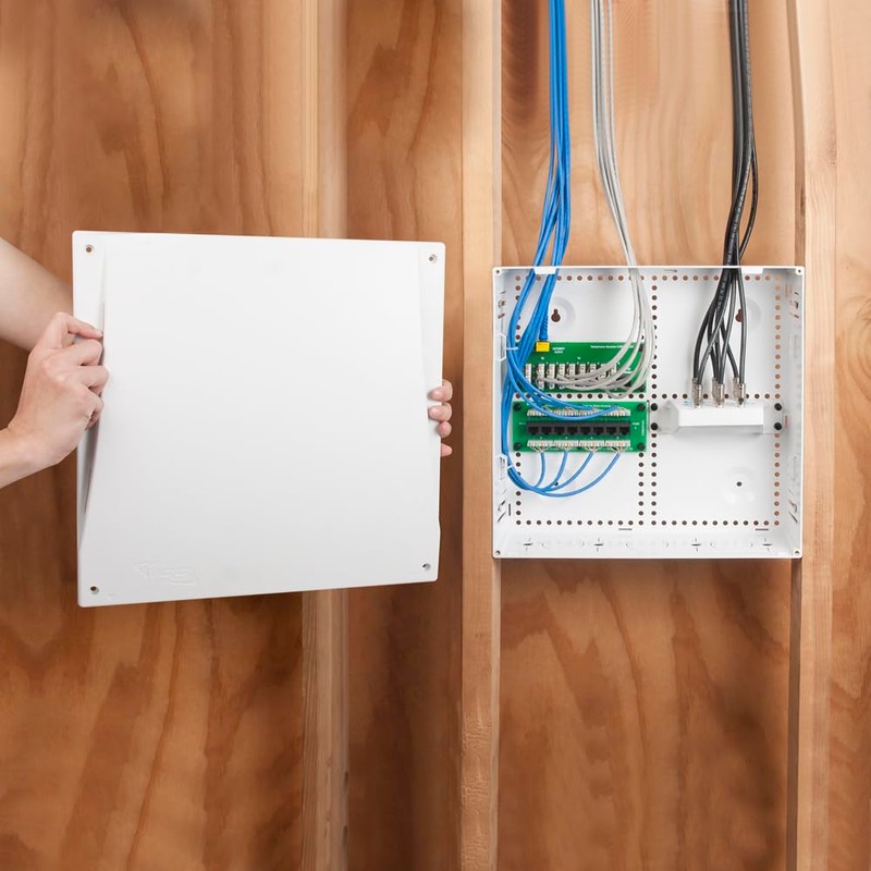 ICC 14” Plastic Structured Wiring Enclosure, Media Enclosure with Cover,