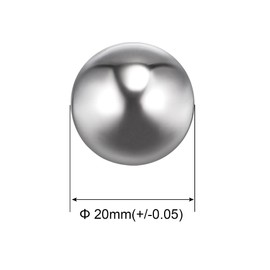 sourcing map 2pcs 20mm 201 Stainless Steel Bearing Balls G200 Precision
