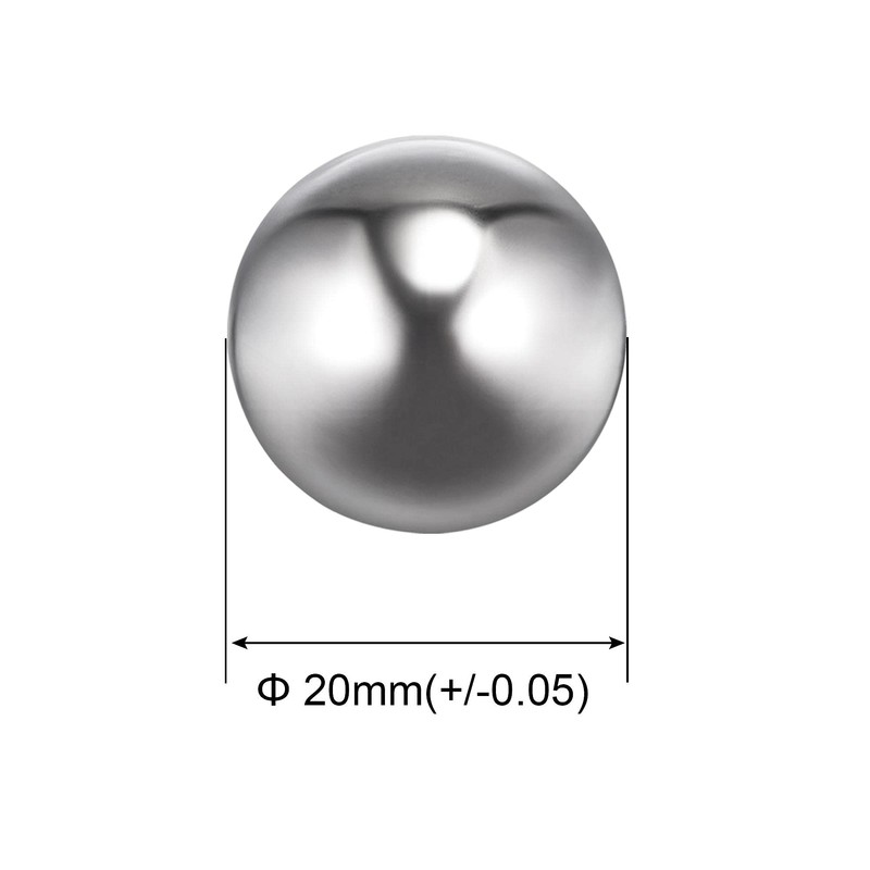 sourcing map 2pcs 20mm 201 Stainless Steel Bearing Balls G200