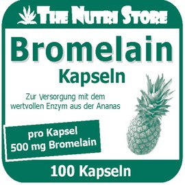 Bromelain 500 mg vegane magensaftstabile Kapseln 100 Stk. - Zur Versorgung mit dem wertvollen Enzym aus der Ananas